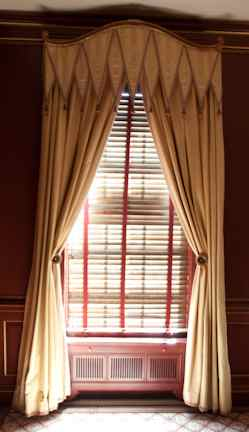 DESIGNED BY DAVID EASTON TWO PAIRS OF CLARENCE HOUSE DRAPERIES