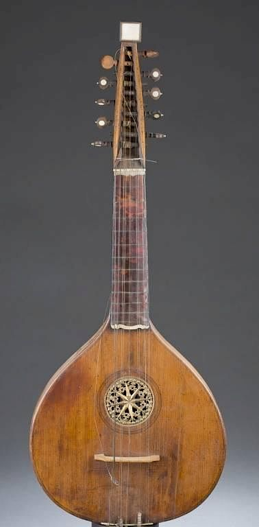 English guitar Cittern variant c 1750 1810 English guitar Cittern