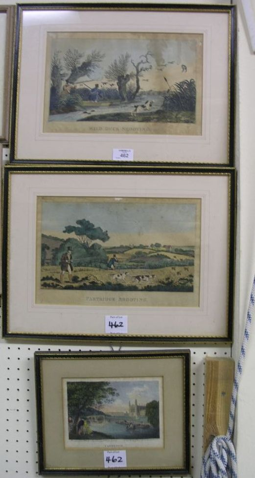 A pair of early 19th century sporting engravings hand coloured
