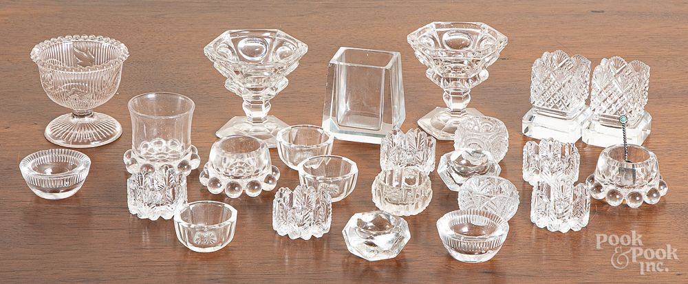 Colorless glass cordials salts etc Colorless glass cordials salts etc