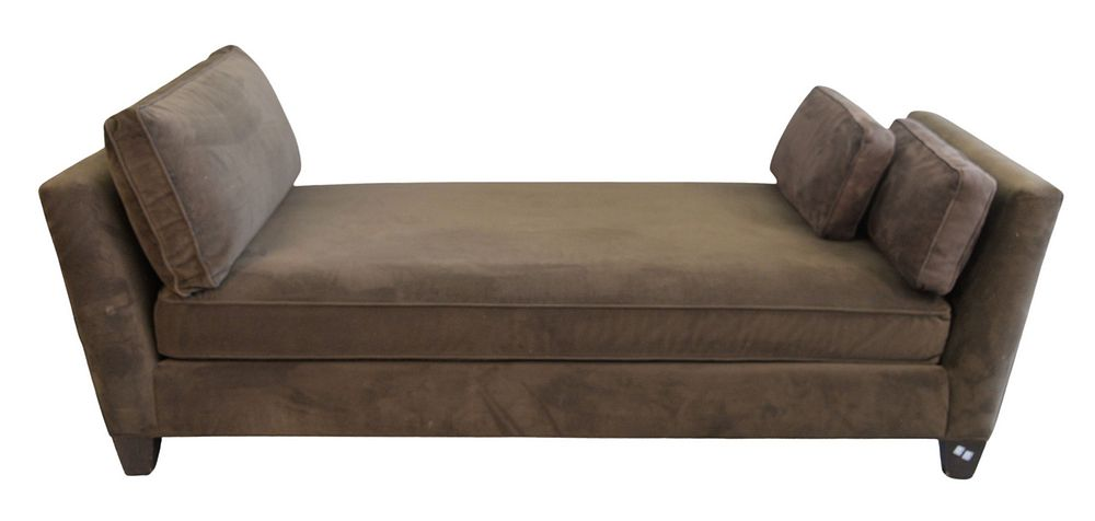 Contemporary Upholstered Daybed length 87 inches Provenance The Gloria Schiff