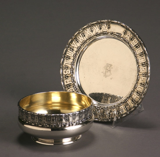 Gorham Sterling Two Piece Youth Set Providence Dated 1901 and
