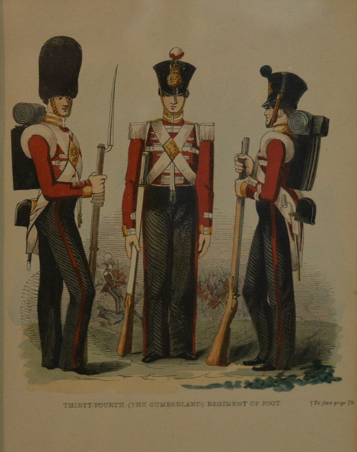 Military printsAfter R Simkin The Kings Own Royal Lancaster Regiment