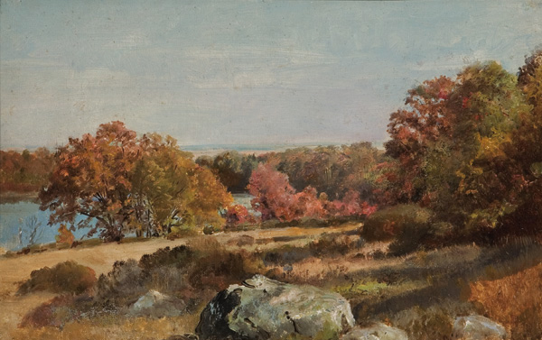 RICHARDS WILLIAM TROST American 1833 1905 Thyme Field Cedar Swamp