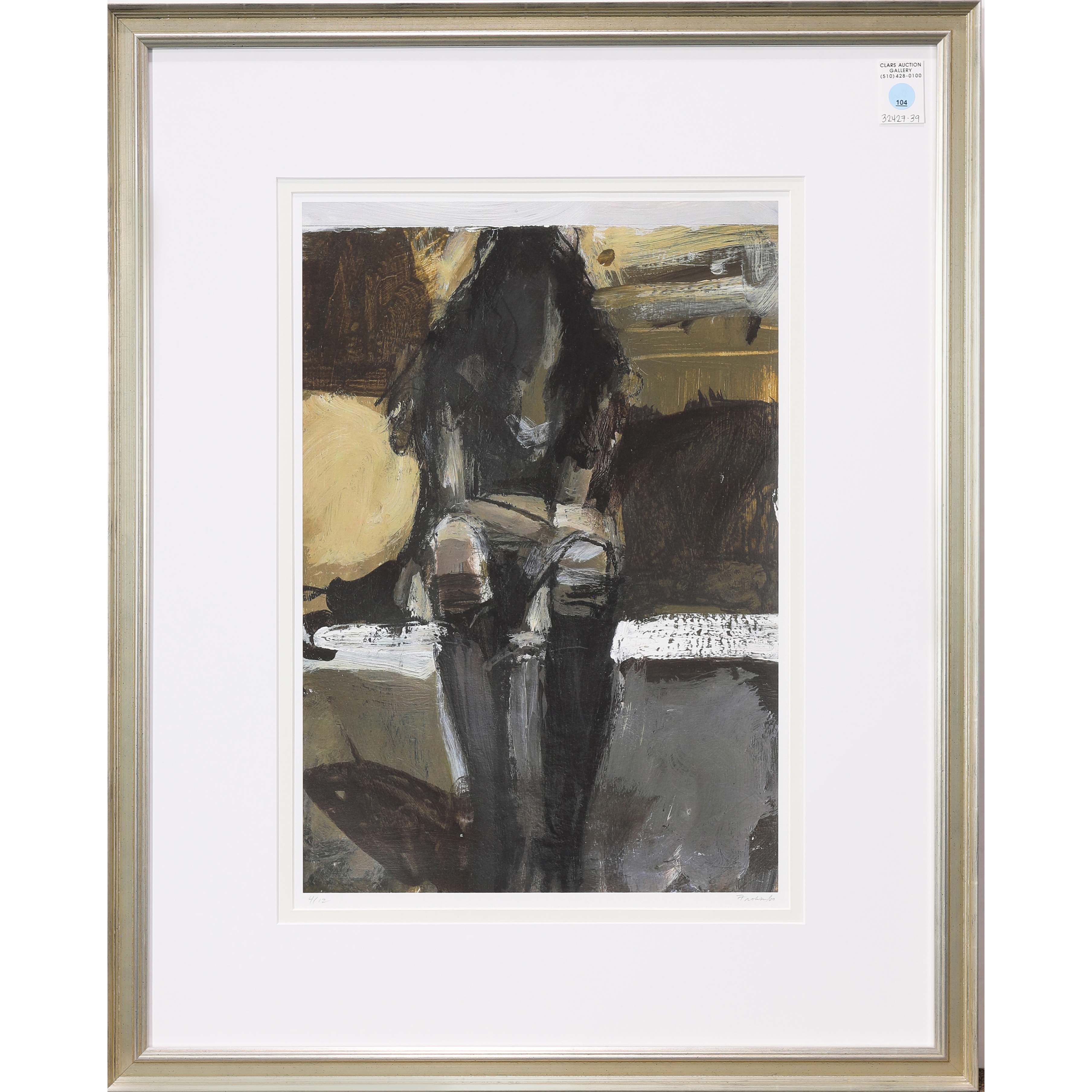 PRINT KIM FROHSIN Kim Frohsin American b 1961 Seated Woman