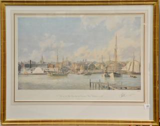 John Stobart 1929 Hartford A View of the Statehouse from