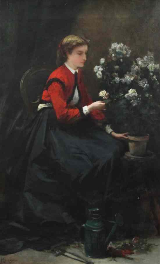 Aim Marchaux fl 1864 1868 oil on canvas The Horticulturalist