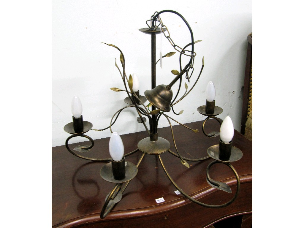 Five branch ceiling light