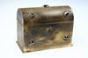 LETTER BOX Fine Victorian period European dome top gilded bronze