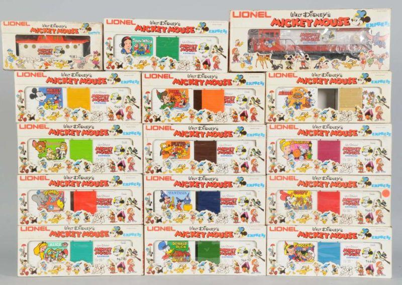 Lionel Walt Disney Mickey Mouse Freight Set in OB Description