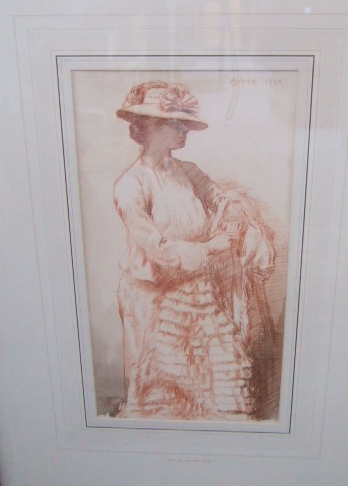 Sir William Orpen 1878 1931 Study of a lady in