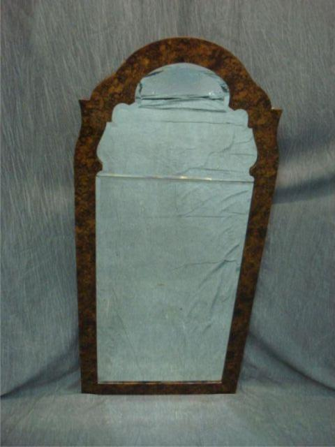 Decorative beveled mirror w faux tortoise colour From a Yonkers