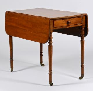 Diminutive Sheraton Mahogany Pembroke Table Diminutive English Sheraton mahogany Pembroke