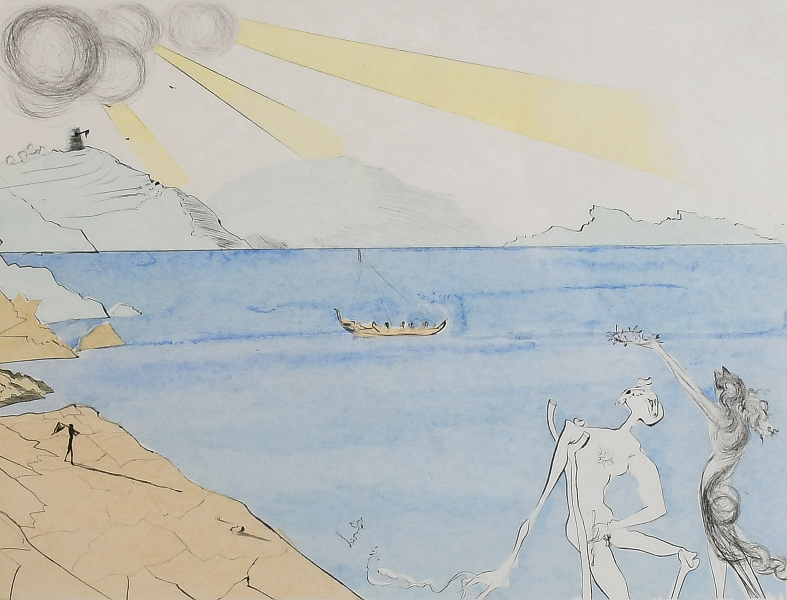 DALI Salvador Spanish 1904 1989 Les Lauriers Du Bonheur The