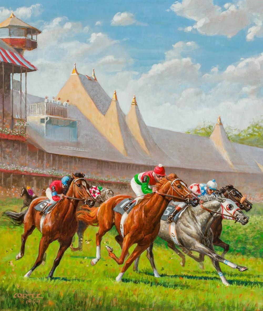 JENNESS CORTEZ American b 1944 Saratoga II acrylic on linen
