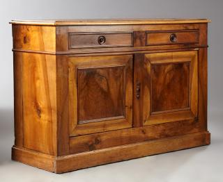 French Louis Philippe Carved Walnut Sideboard mid 19th c the