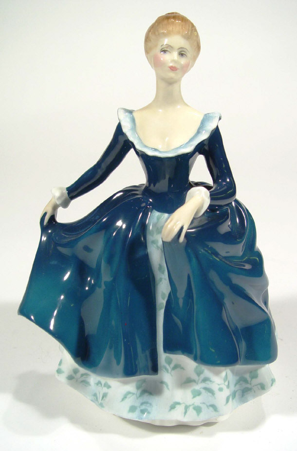 Hand painted Royal Doulton figures Janine HN2461 21cm high