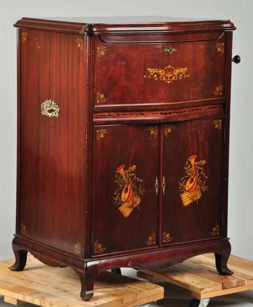 Decaled 18 1 2 Music Box Rare double comb machine