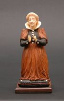 Carved Sculpture of Lady Jane English ca Late 19th Century