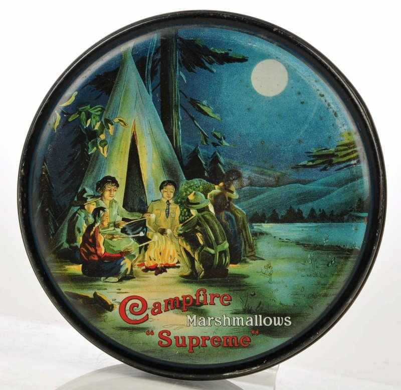 Campfire Supreme Marshmallow Tin Description Classic Campfire Marshmallows round tin