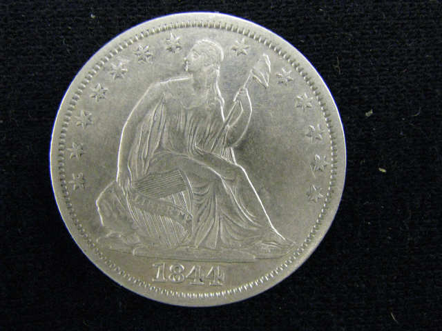 1844 O Seated Liberty Half Dollar extra fine