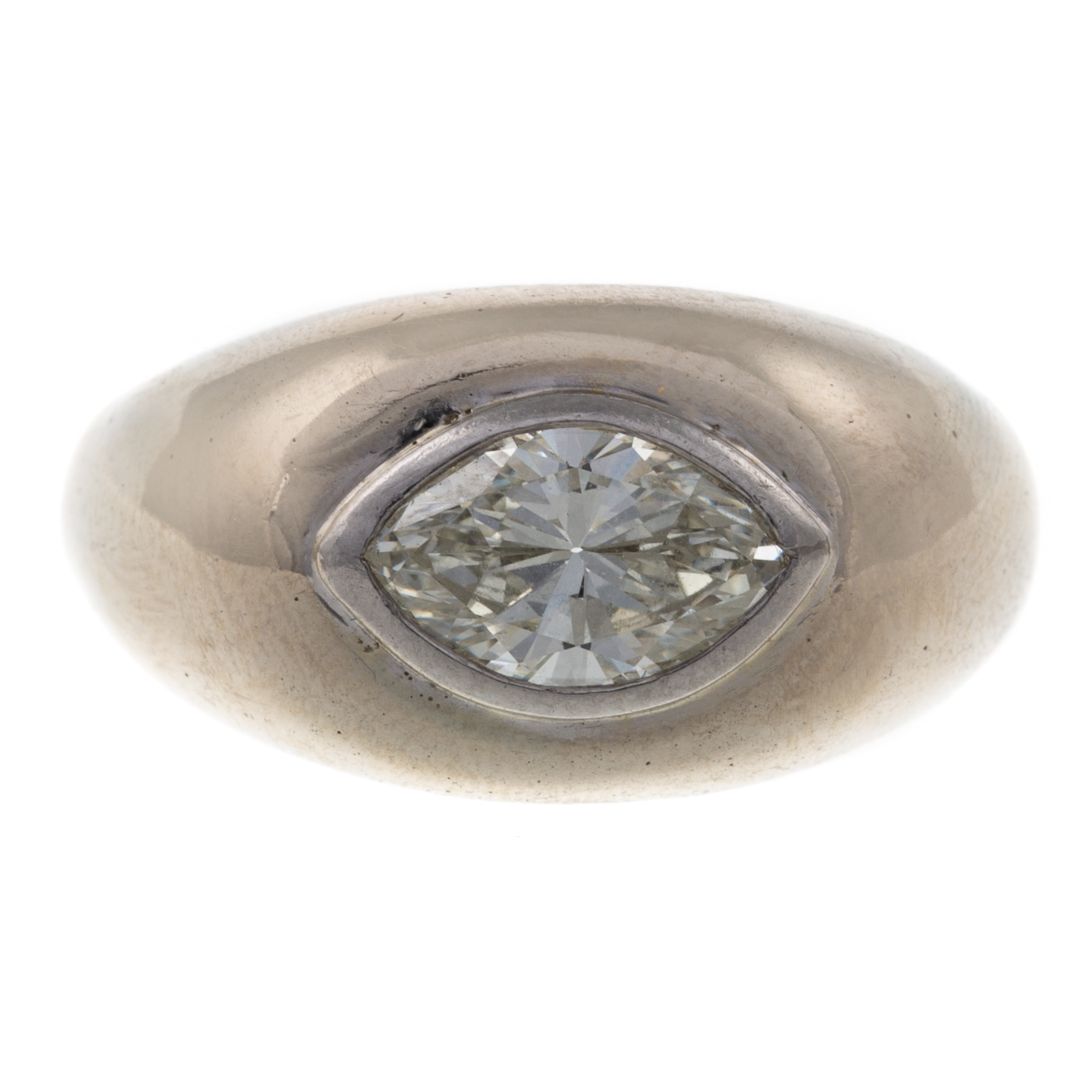 A 2 00CT MARQUISE DIAMOND RING IN 14K 14K white
