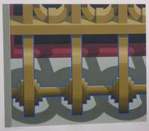 Hugh Kepets American b 1946 E 9th Euclid Serigraph 1986
