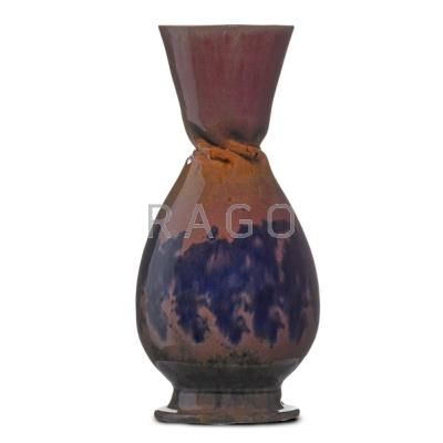 GEORGE OHR 1857 1918 Bulbous vase with deep in body
