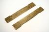 BLOTTER ENDS Pair of gold washed brass blotter ends marked