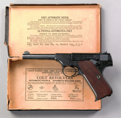 Colt 22 caliber woodsman sport 1st series pistol serial 100724