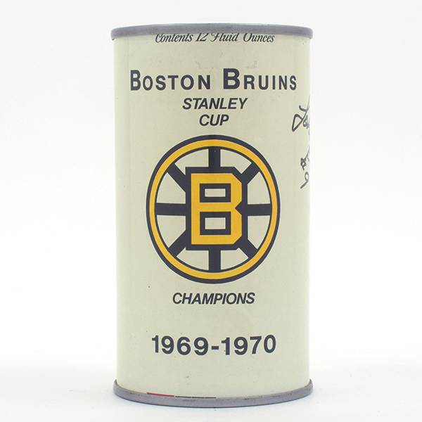 Black Label Bruins 1969 70 Stanley Cup Pull Tab SIGNED
