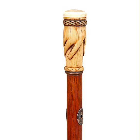 Bone Hands On Dress Cane Exclusive on Bidsquare 109 Bone