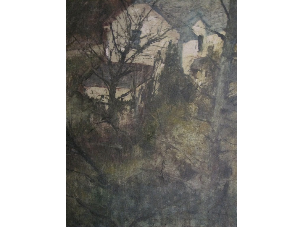 JAMES MORRISON RSW RSA b 1932 Oil on canvas House