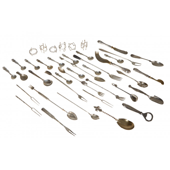 Forty Two Pieces of Sterling early 20th c consisting of