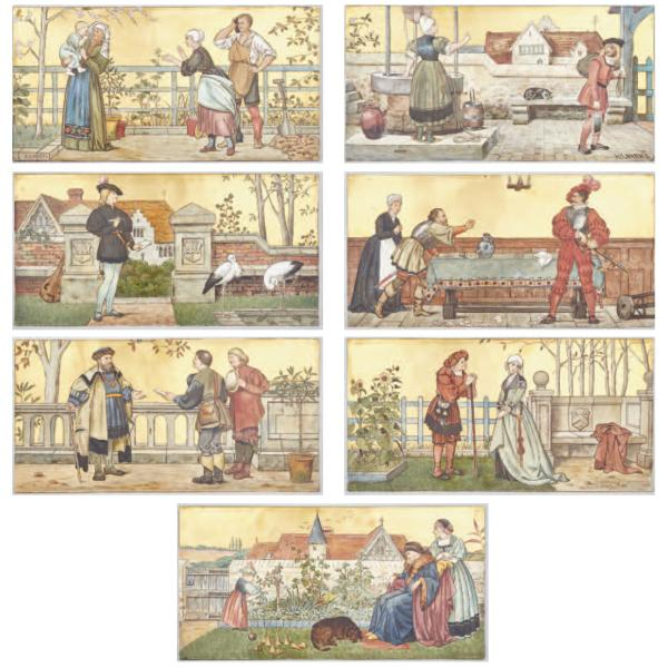 The Seven Ages of Man Set of Seven Minton s