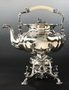 MONUMENTAL RUSSIAN SILVER TEA SERVER ON STAND Marked 1827 St