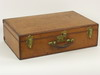SUITCASE Leather covered suitcase made for Arthur Gilmore NY fine
