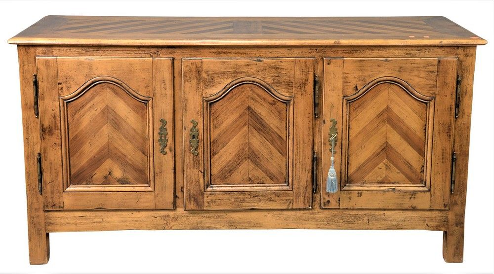 Contemporary Country Style Server having three doors height 36 inches