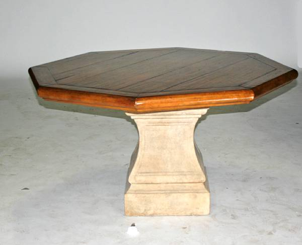A Michael Taylor Designs dining table height 36in width 52in