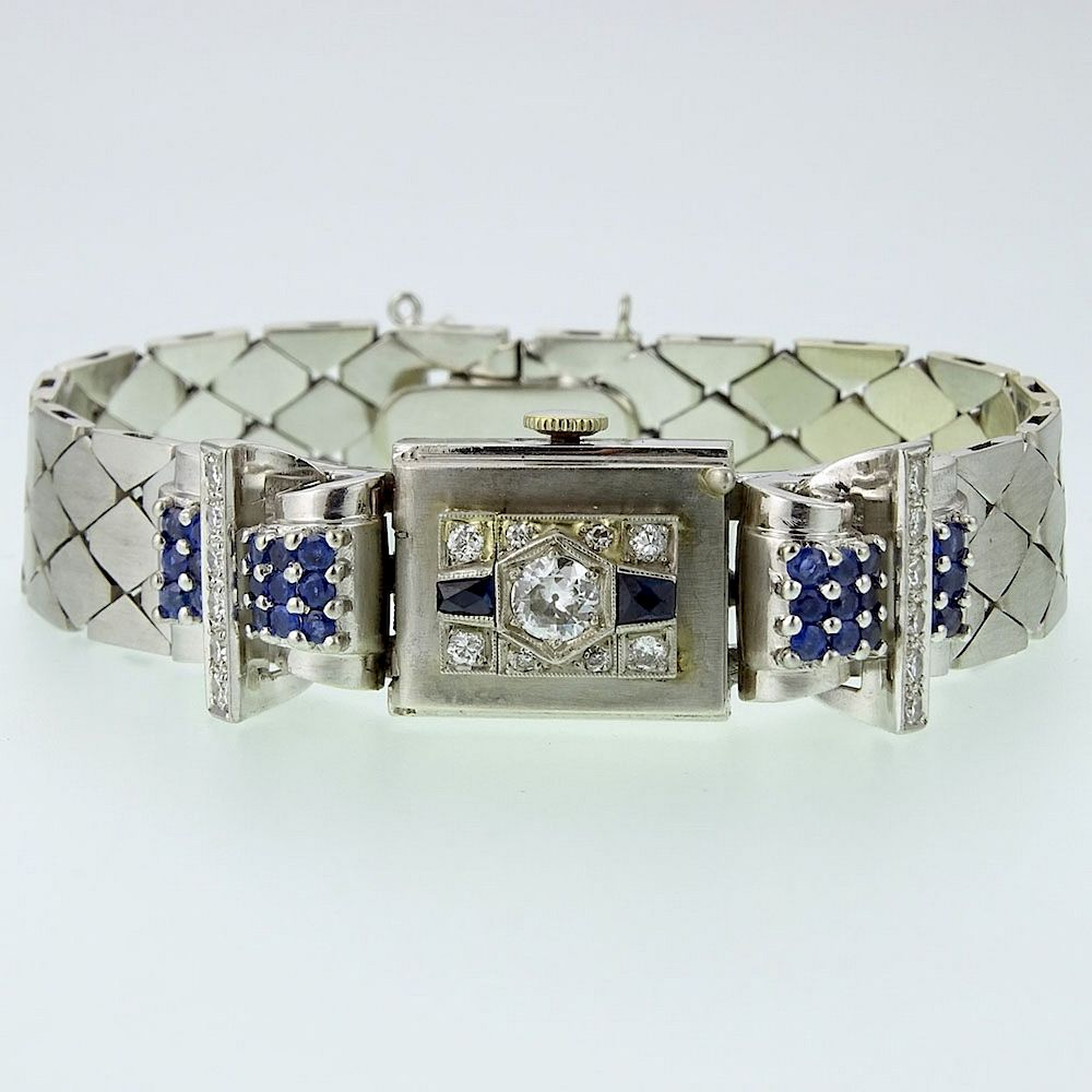 Lady s1940 s Diamond and 14K Gold Watch Lady s