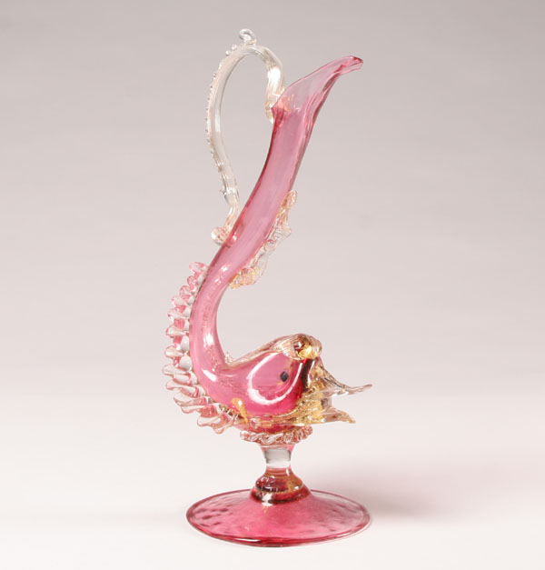 Salviati dolphin vase 13 1 2 H Very good condition