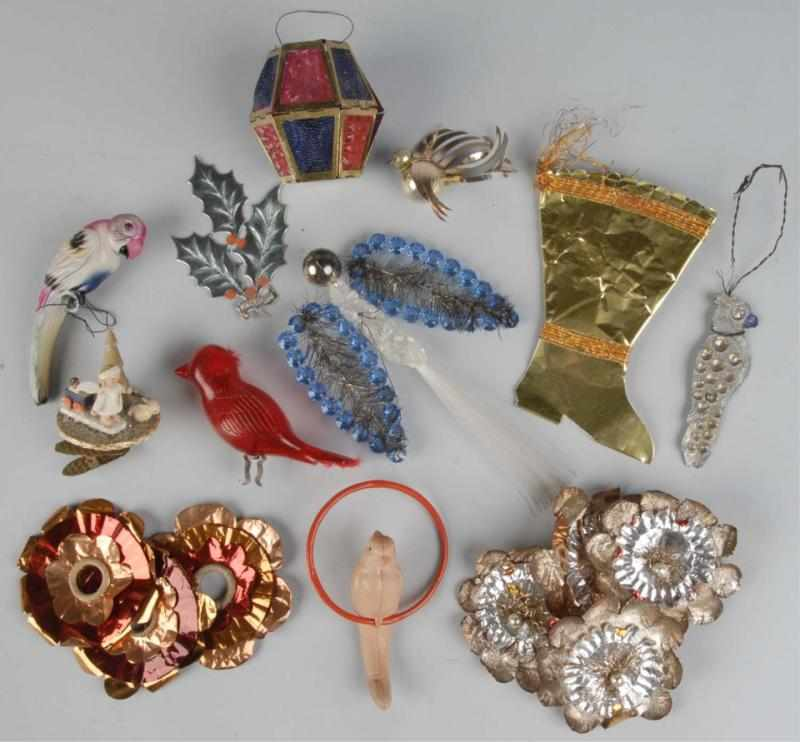 Lot of Christmas Ornaments Description Includes several celluloid and plastic