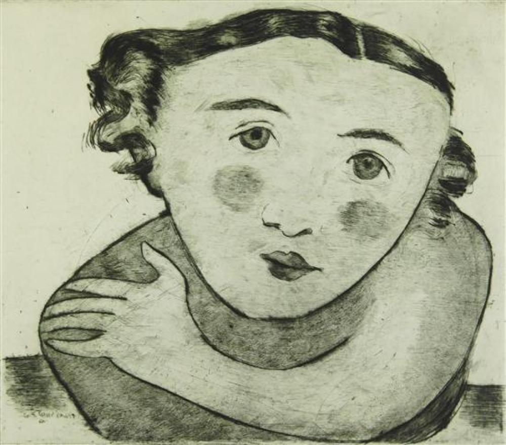 George Constant Greece United States 1892 1978 Human Vase Drypoint