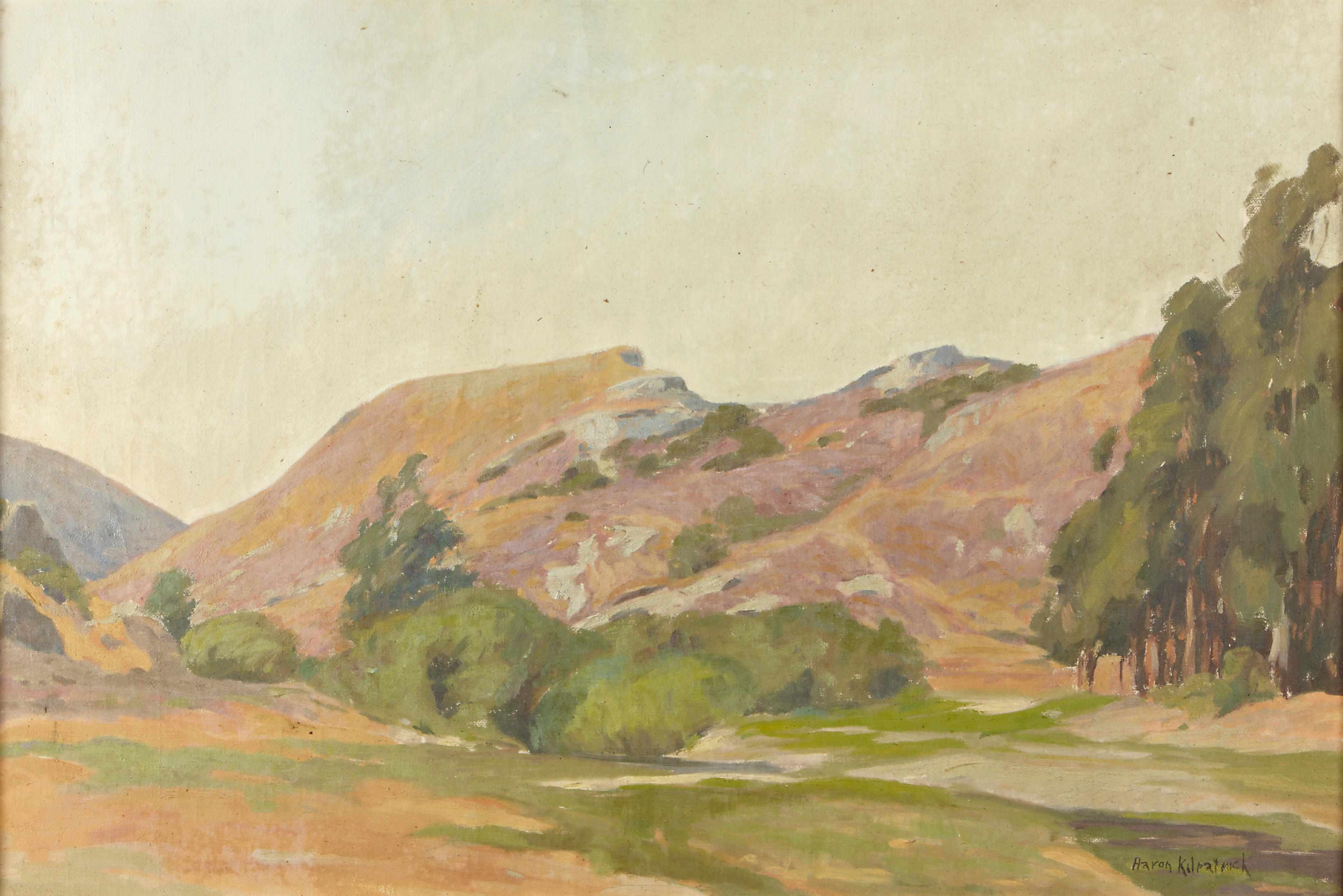 Aaron Edward Kilpatrick American 1872 1953 Loma Grande signed Aaron