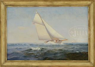 WARREN W SHEPPARD American 1858 1937 THE VIGILANT Oil on