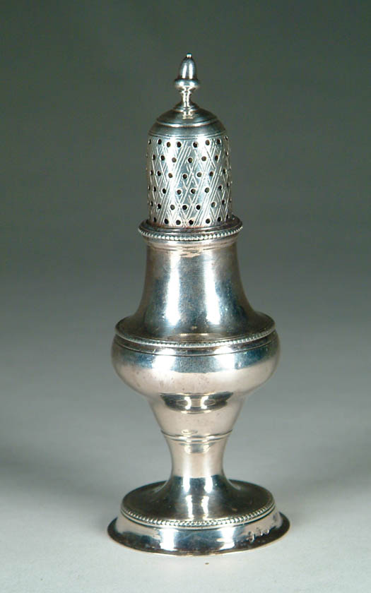 HESTER BATEMAN STERLING PEPPER POT 5 3 4 English shaker