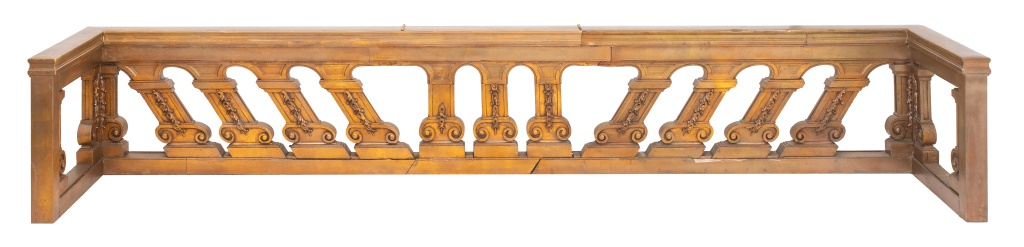 LOUIS XIV BAROQUE STYLE GILT BALCONY ALTAR RAILING Louis XIV