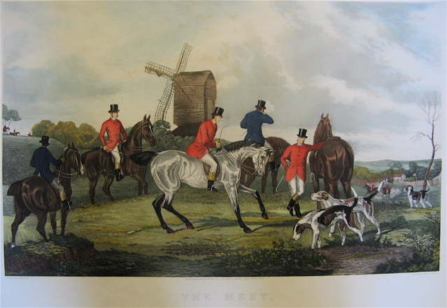C R STOCK TWO COLORED ENGRAVINGS British 19th century titled