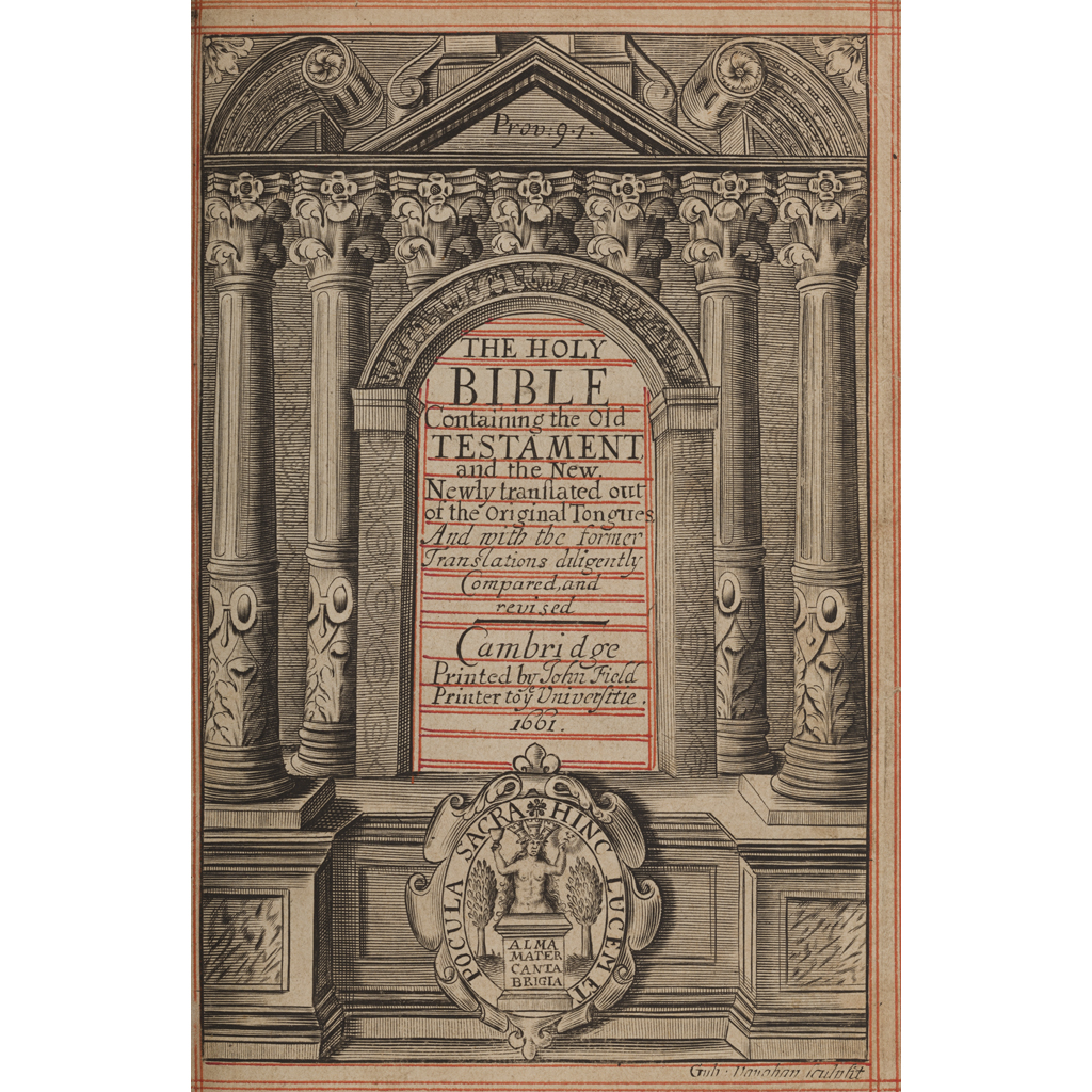 Holy Bible English 1661 The Holy Bible Cambridge Printed by