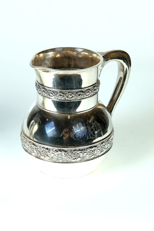 TIFFANY STERLING PITCHER New York late 19th early 20th century
